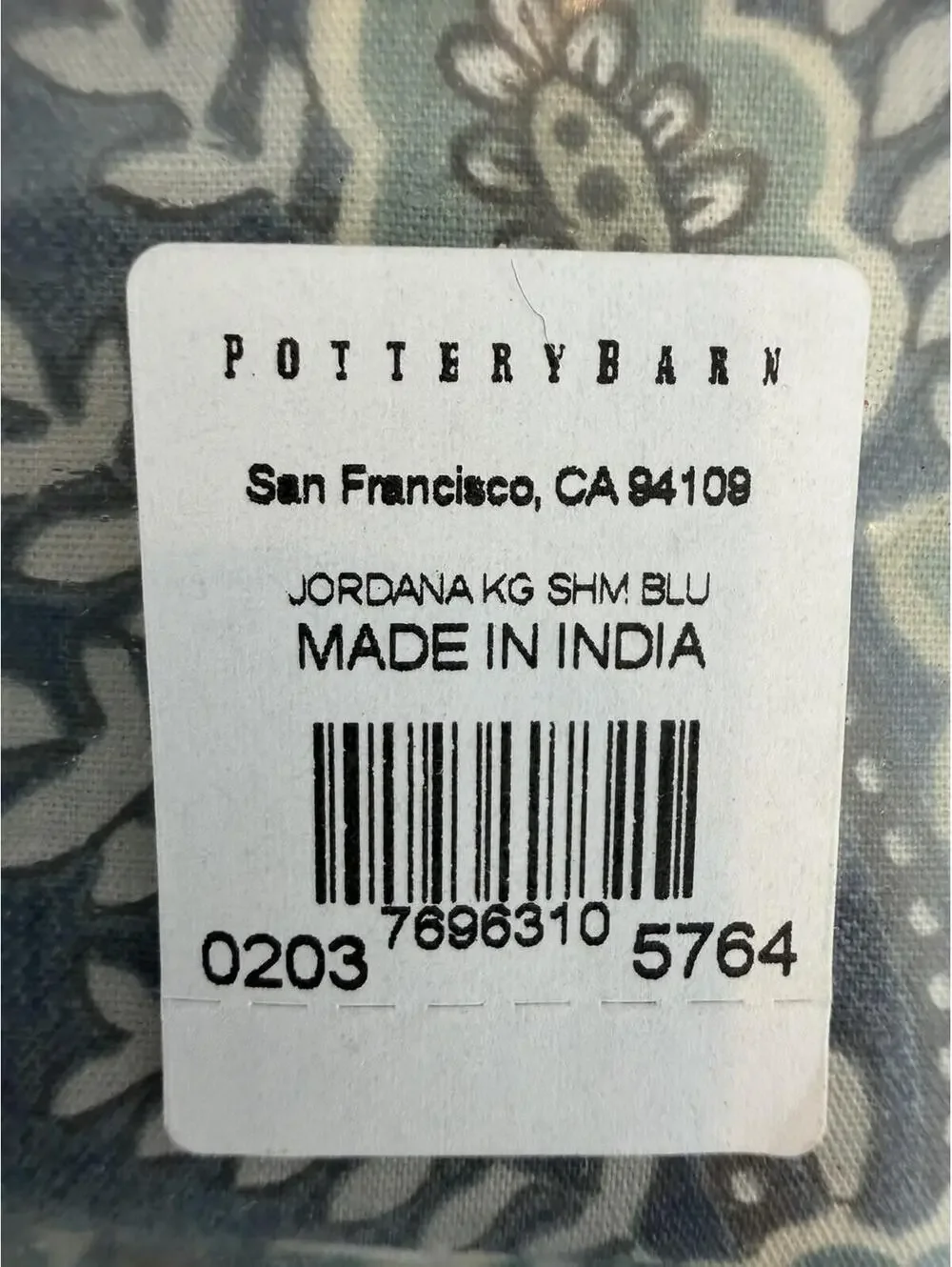 pottery barn jordana paisley king Shame New In Package